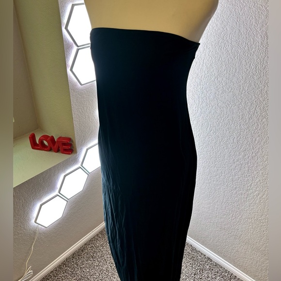 NEW Strapless Black Maxi Dress - Picture 5 of 12